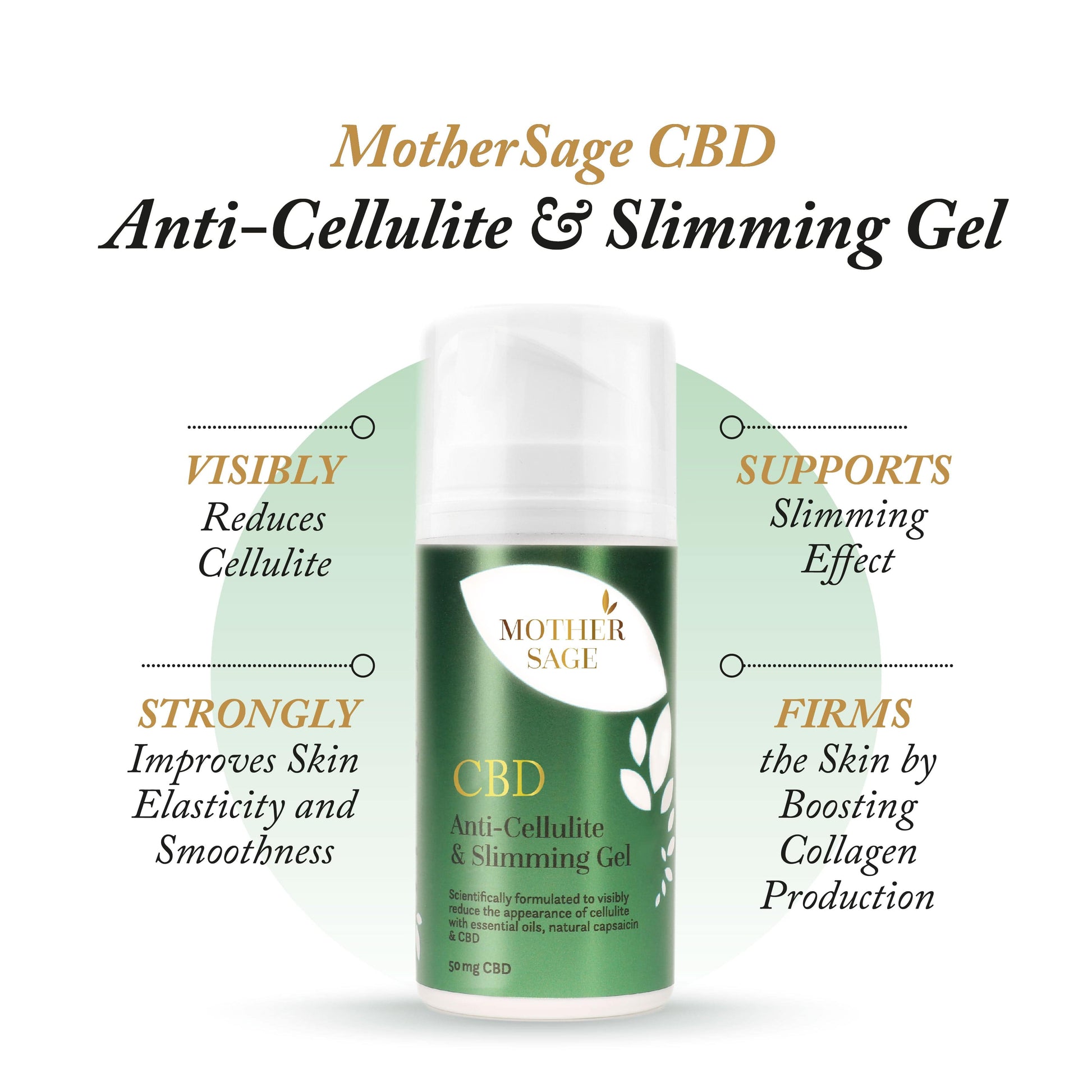 Buy Slimming Anti-Cellulite CBD Gel 100ml Online - MotherSage